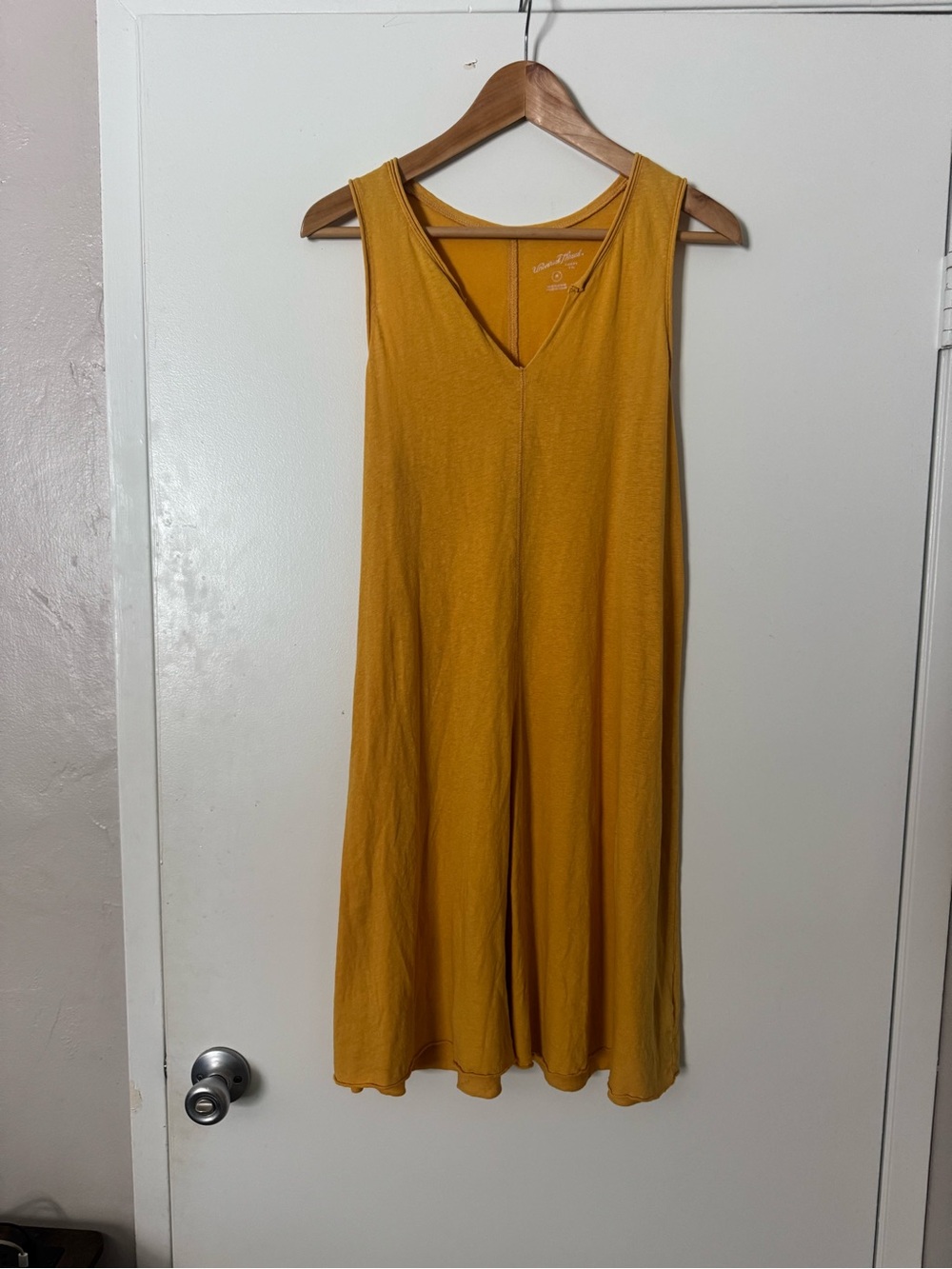 Universal Thread Women's Sleeveless Tank Dress in Mustard